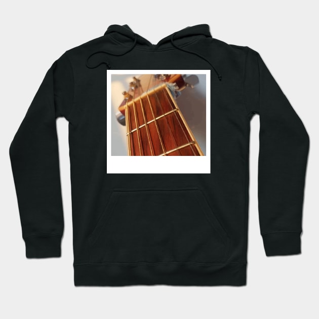 photo of the neck of an acoustic guitar Hoodie by ArinaAvdeeva